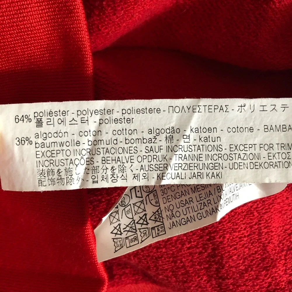 ZARA Red Oversized Hoodie Size S - Picture 13 of 14
